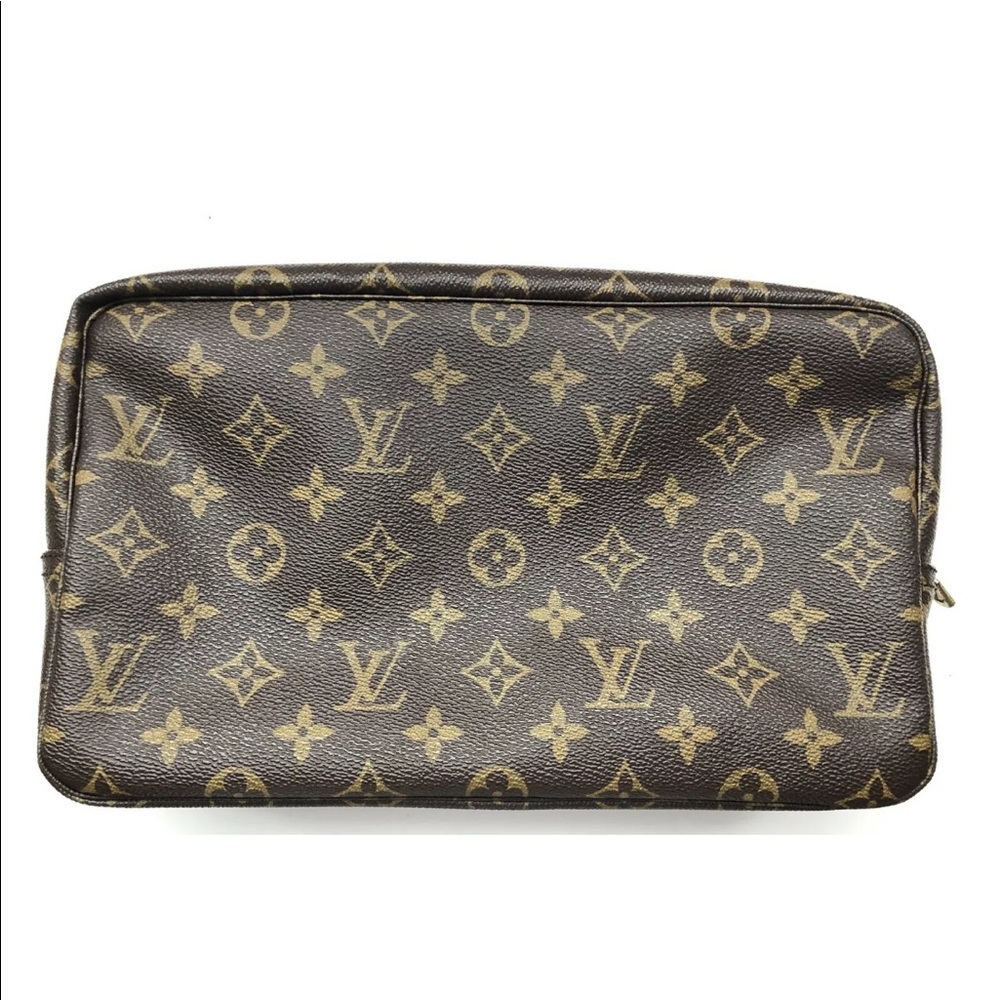 Auth Louis Vuitton Cosmetic Case TrousseToilette
